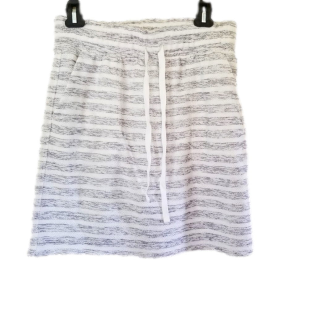 Loft Terry Cloth Cotton Blend Tied Waist Mini-ish Skirt Size Medium